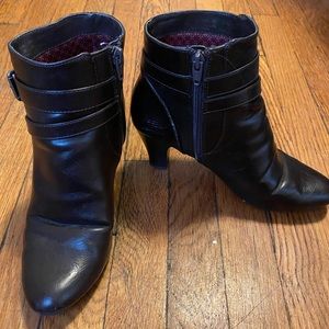 Dark brown booties